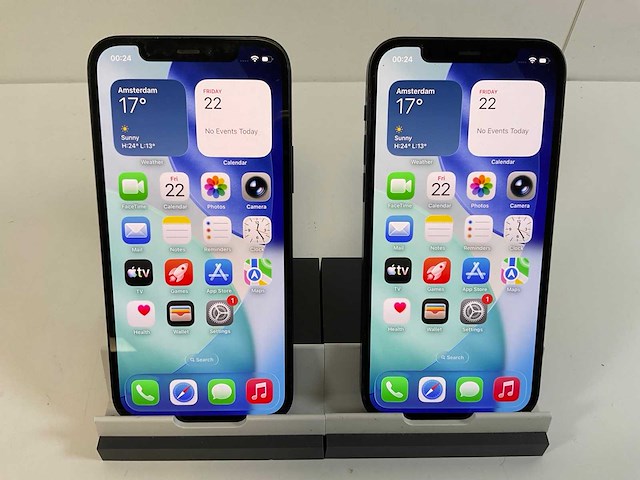 Apple iphone 12 - 128 gb - black (2x) - afbeelding 1 van  5