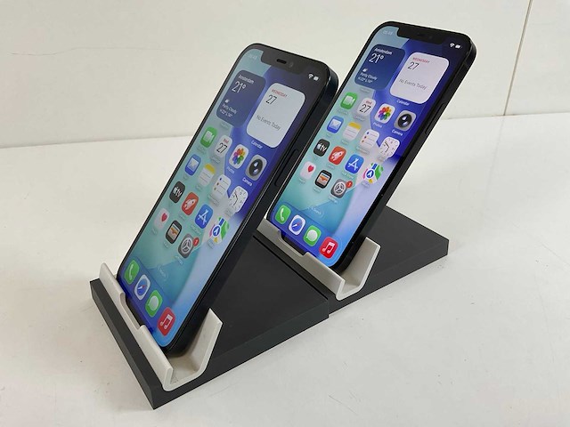 Apple iphone 12 - 128 gb - black (2x) - afbeelding 4 van  5