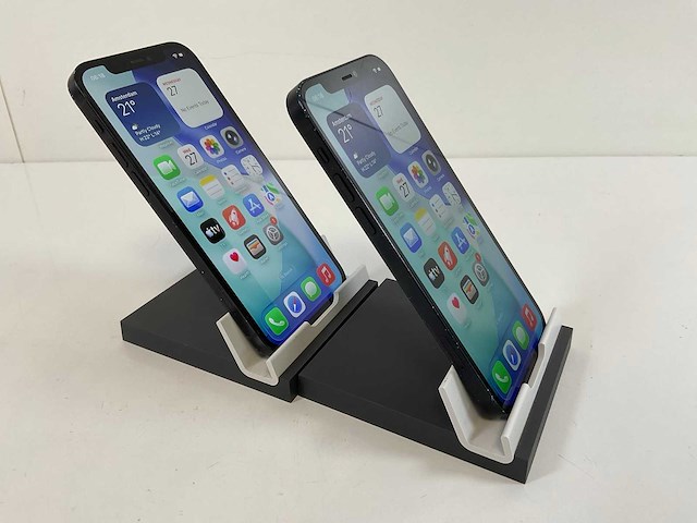 Apple iphone 12 - 128 gb - black (2x) - afbeelding 3 van  5