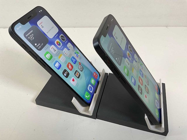Apple iphone 12 - 128 gb - black (2x) - afbeelding 3 van  4