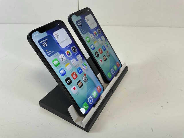 Apple iphone 12 - 128 gb - black (2x) - afbeelding 3 van  5