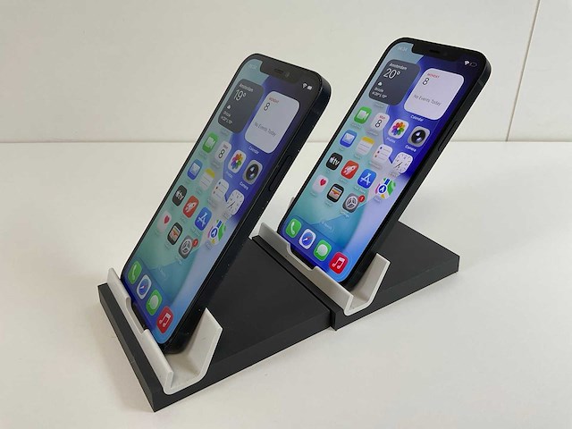 Apple iphone 12 - 128 gb - black (2x) - afbeelding 4 van  5