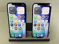 Apple iphone 12 - 128 gb - black (2x) - afbeelding 1 van  6