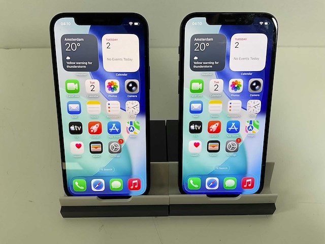 Apple iphone 12 - 128 gb - black (2x) - afbeelding 1 van  5