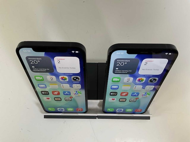 Apple iphone 12 - 128 gb - black (2x) - afbeelding 2 van  5