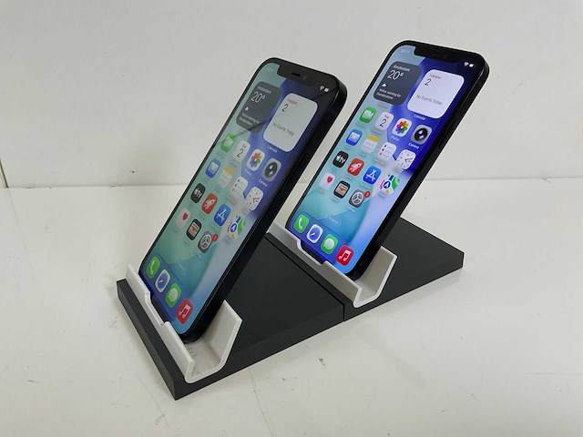 Apple iphone 12 - 128 gb - black (2x) - afbeelding 3 van  5