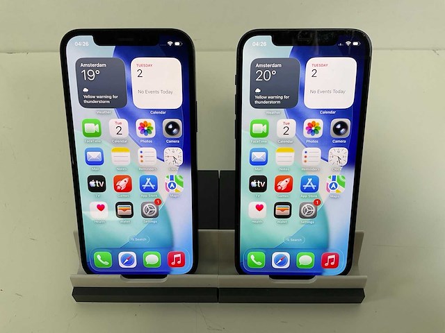 Apple iphone 12 - 128 gb - black (2x) - afbeelding 1 van  5