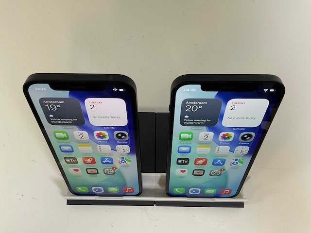 Apple iphone 12 - 128 gb - black (2x) - afbeelding 2 van  5