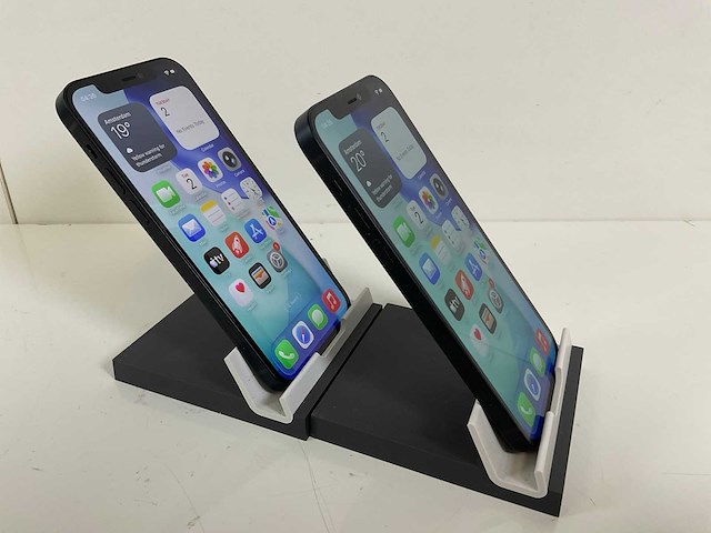 Apple iphone 12 - 128 gb - black (2x) - afbeelding 3 van  5