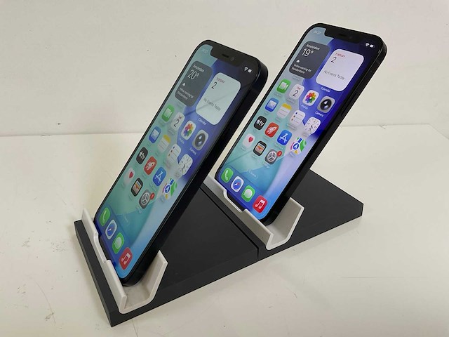 Apple iphone 12 - 128 gb - black (2x) - afbeelding 4 van  5