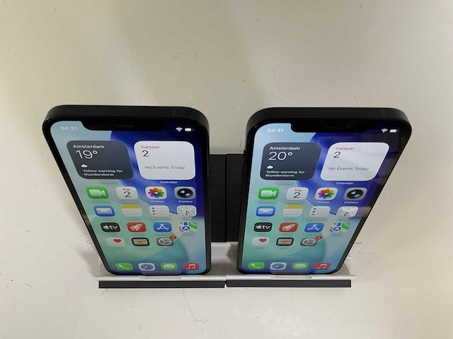 Apple iphone 12 - 128 gb - black (2x) - afbeelding 3 van  5