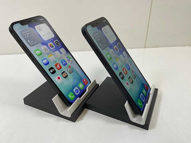 Apple iphone 12 - 128 gb - black (2x) - afbeelding 3 van  5