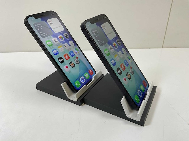 Apple iphone 12 - 128 gb - black (2x) - afbeelding 3 van  5