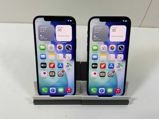 Apple iphone 12 - 128 gb - black (2x) - afbeelding 1 van  5
