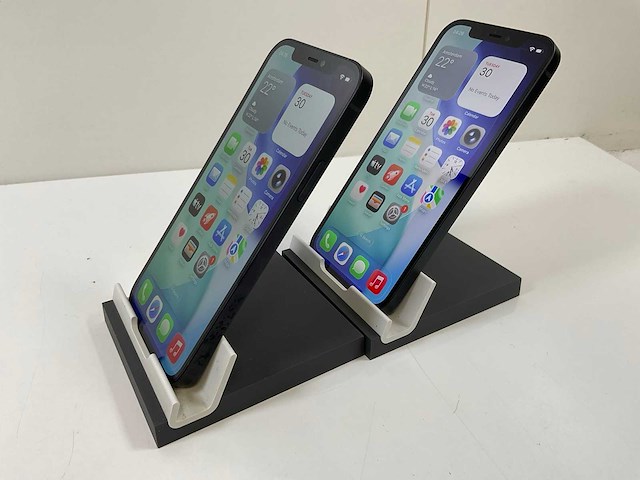 Apple iphone 12 - 128 gb - black (2x) - afbeelding 4 van  5