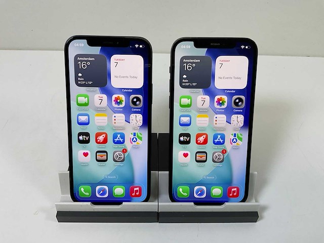 Apple iphone 12 - 128 gb - black (2x) - afbeelding 1 van  5
