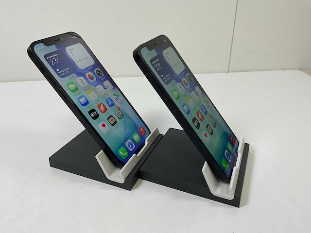 Apple iphone 12 - 128 gb - black (2x) - afbeelding 3 van  6