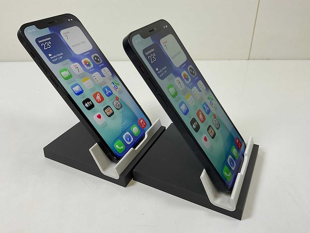 Apple iphone 12 - 128 gb - black (2x) - afbeelding 3 van  4