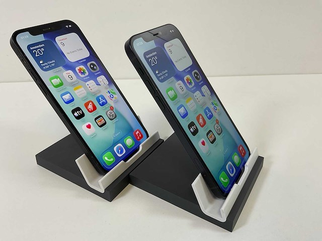 Apple iphone 12 - 128 gb - black (2x) - afbeelding 3 van  5