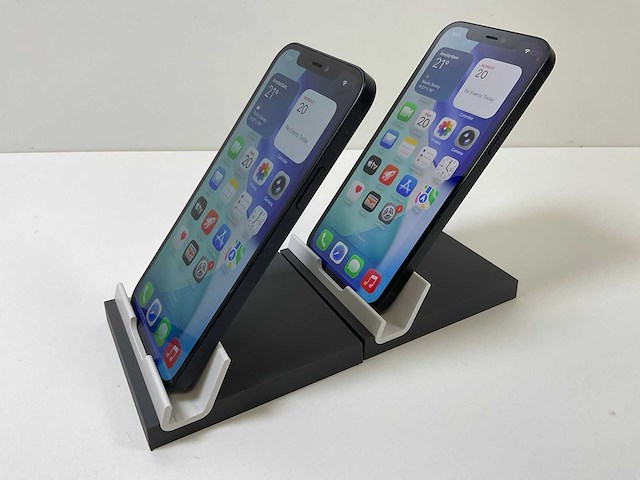 Apple iphone 12 - 128 gb - black (2x) - afbeelding 3 van  4