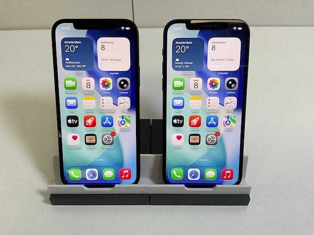 Apple iphone 12 - 128 gb - black (2x) - afbeelding 1 van  5