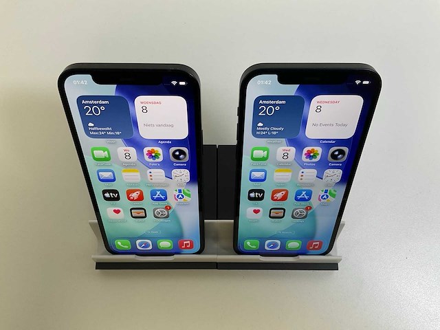 Apple iphone 12 - 128 gb - black (2x) - afbeelding 2 van  5