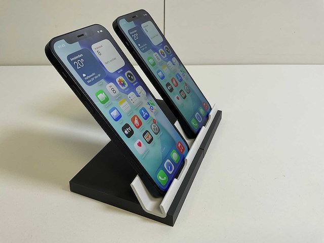 Apple iphone 12 - 128 gb - black (2x) - afbeelding 3 van  5