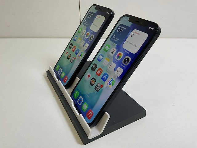 Apple iphone 12 - 128 gb - black (2x) - afbeelding 4 van  5