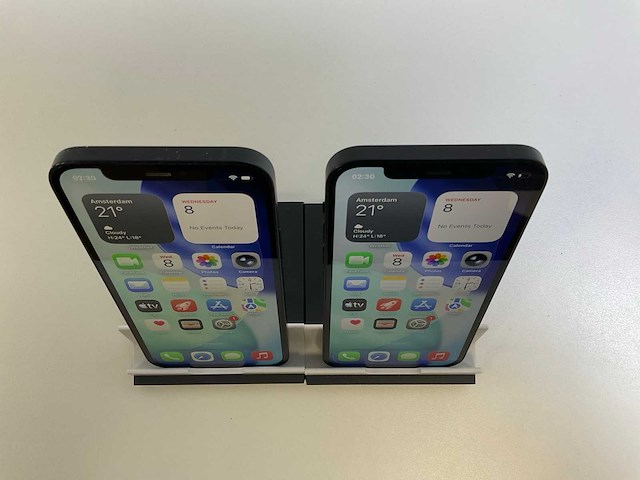Apple iphone 12 - 128 gb - black (2x) - afbeelding 2 van  5
