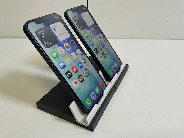 Apple iphone 12 - 128 gb - black (2x) - afbeelding 3 van  5