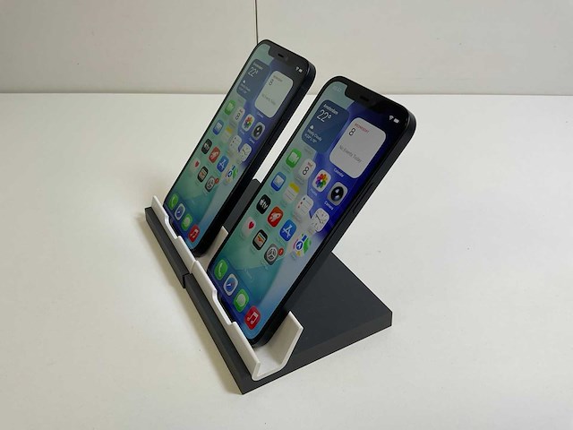 Apple iphone 12 - 128 gb - black (2x) - afbeelding 4 van  5