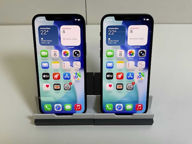 Apple iphone 12 - 128 gb - black (2x) - afbeelding 1 van  5