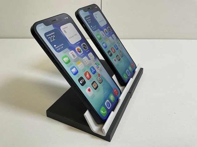 Apple iphone 12 - 128 gb - black (2x) - afbeelding 3 van  5