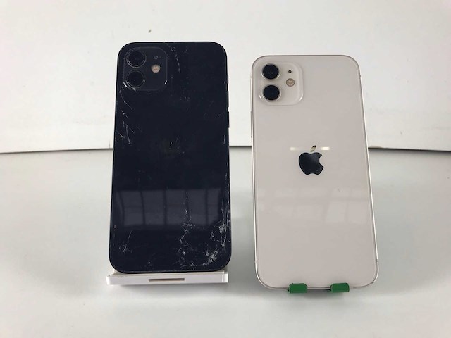 Apple iphone 12 - 128 gb - black/white (2x) - afbeelding 5 van  5