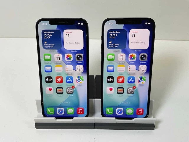 Apple iphone 12 - 128 gb / 256 gb - black (2x) - afbeelding 1 van  5