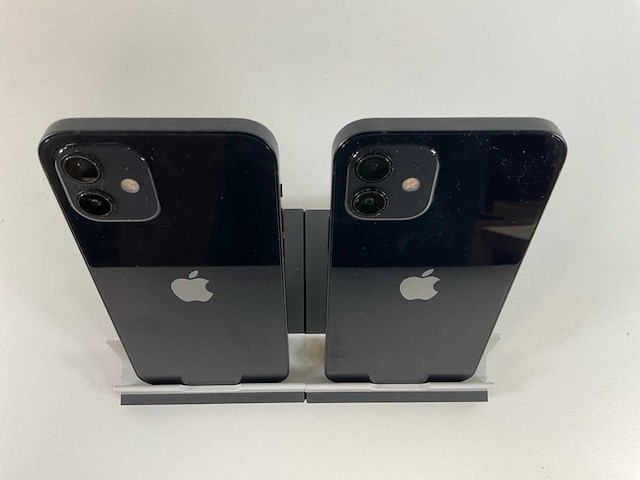 Apple iphone 12 - 128 gb / 64 gb - black (2x) - afbeelding 5 van  5