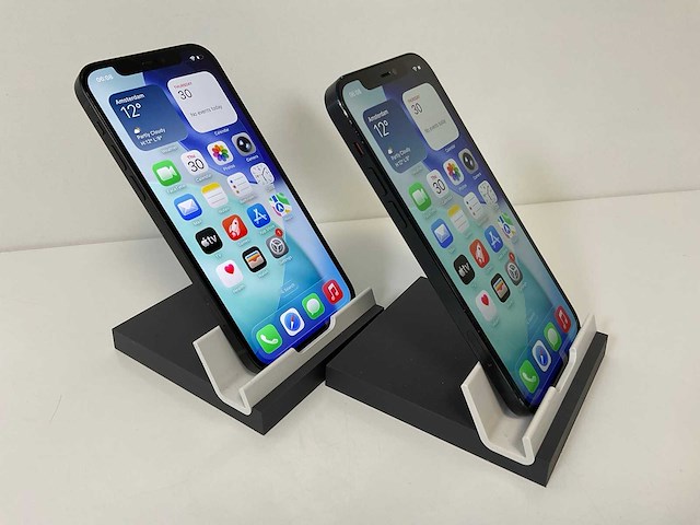 Apple iphone 12 - 256 gb - black (2x) - afbeelding 3 van  5