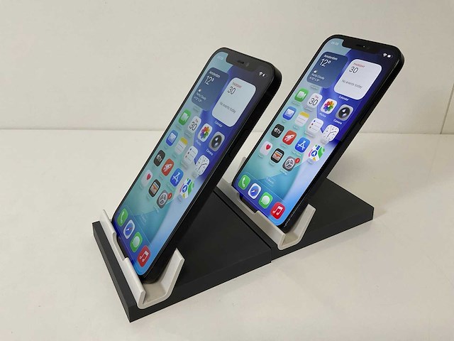 Apple iphone 12 - 256 gb - black (2x) - afbeelding 4 van  5