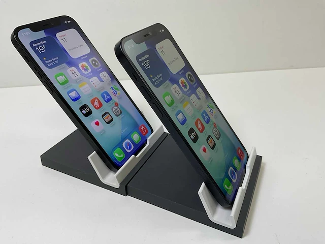 Apple iphone 12 - 256 gb - black (2x) - afbeelding 3 van  5
