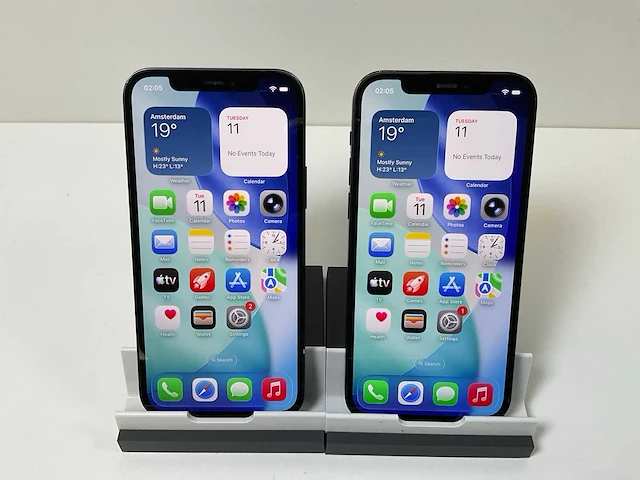 Apple iphone 12 - 256 gb - black (2x) - afbeelding 1 van  5