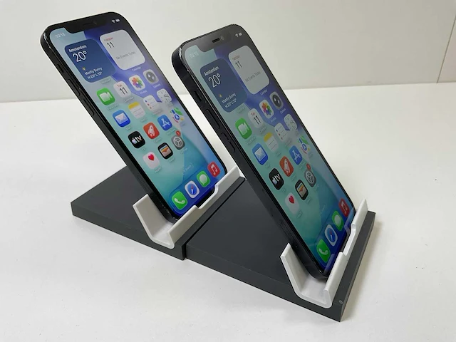 Apple iphone 12 - 256 gb - black (2x) - afbeelding 3 van  5