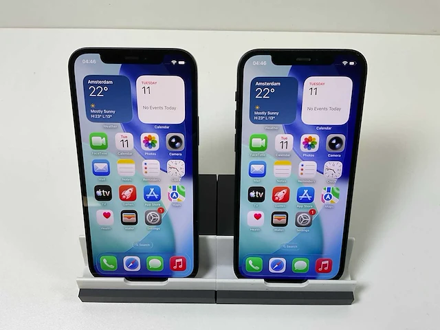 Apple iphone 12 - 256 gb - black (2x) - afbeelding 1 van  5