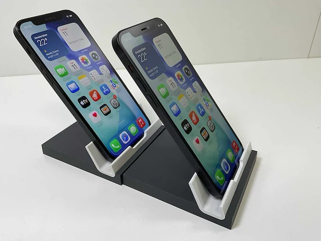 Apple iphone 12 - 256 gb - black (2x) - afbeelding 3 van  5