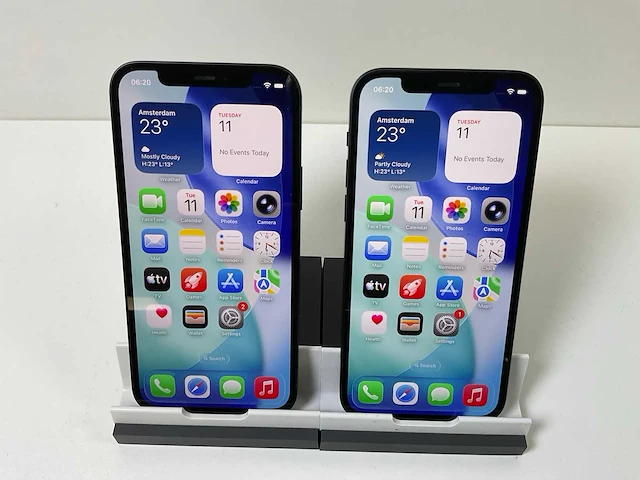 Apple iphone 12 - 256 gb - black (2x) - afbeelding 1 van  5