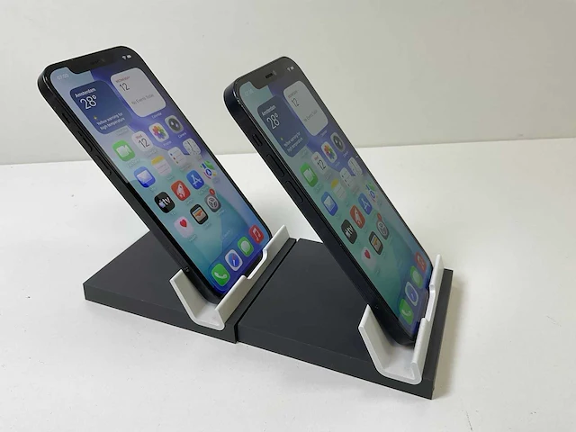 Apple iphone 12 - 256 gb - black (2x) - afbeelding 3 van  5