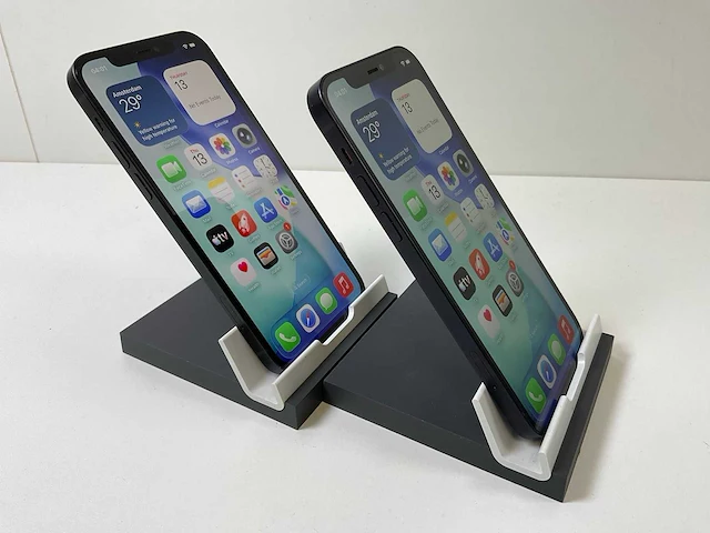 Apple iphone 12 - 256 gb - black (2x) - afbeelding 3 van  5