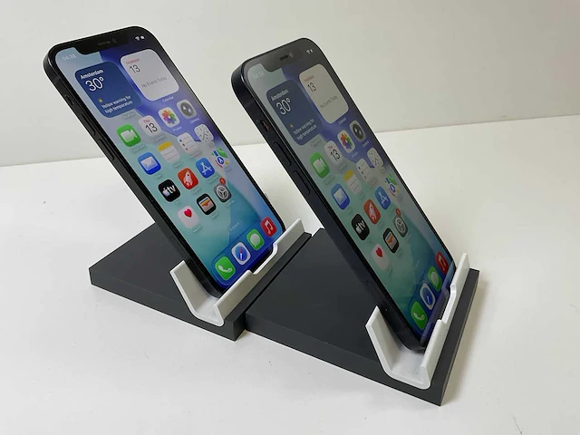 Apple iphone 12 - 256 gb - black (2x) - afbeelding 3 van  5