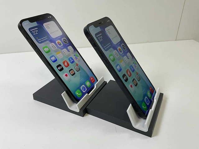 Apple iphone 12 - 256 gb - black (2x) - afbeelding 3 van  5