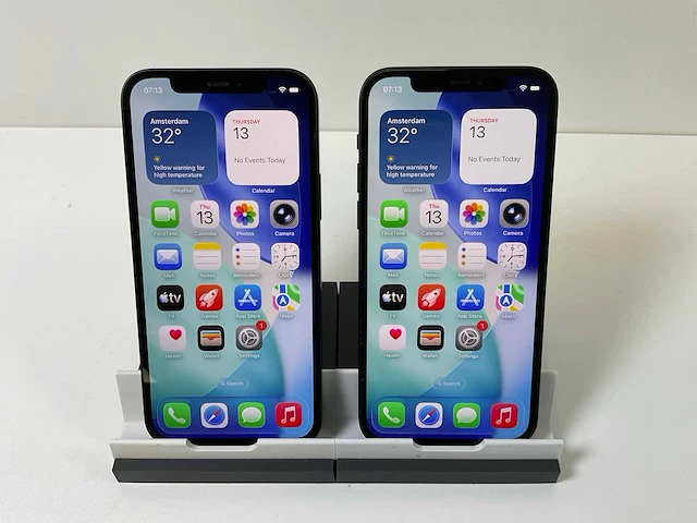 Apple iphone 12 - 256 gb - black (2x) - afbeelding 1 van  5