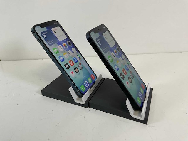 Apple iphone 12 - 256 gb - black / pacific blue (2x) - afbeelding 3 van  5